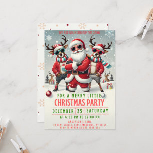 Invitación de Navidad para reunir a la pandilla