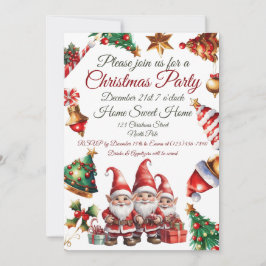 Invitación de Navidad personalizable