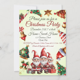 Invitación de Navidad personalizable