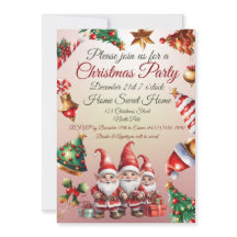 Invitación de Navidad personalizable
