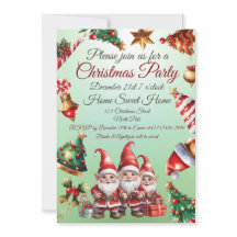 Invitación de Navidad personalizable