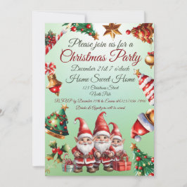 Invitación de Navidad personalizable