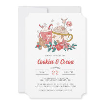 Invitación de Navidad Retro Holiday