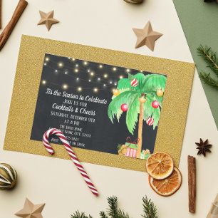 Invitación de Navidad Tropical