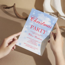 Invitación de Navidad Vintage