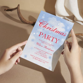 Invitación de Navidad Vintage