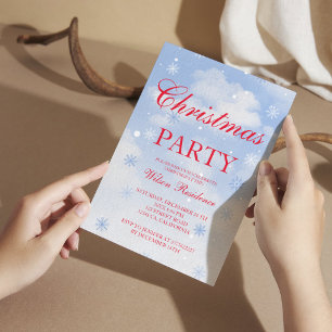 Invitación de Navidad Vintage