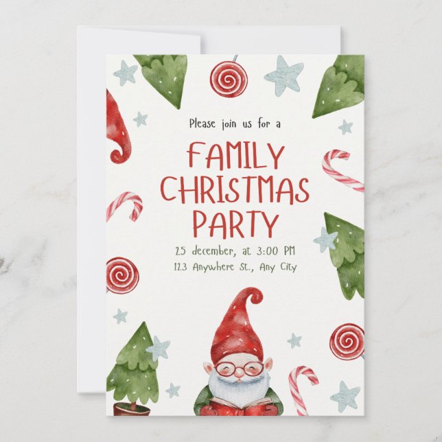 invitación de navidades (Anverso)