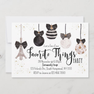 Invitación de navidades a cosas favoritas Invitaci