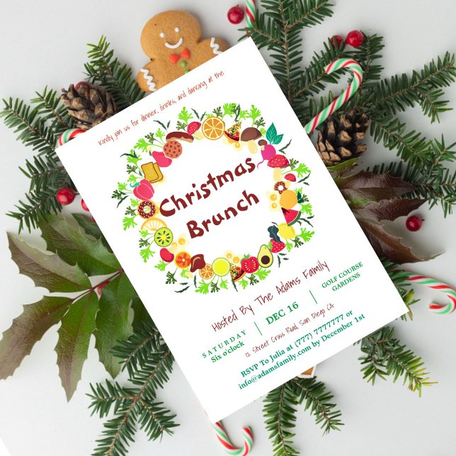 Invitación de navidades Barbeque Brunch (Subido por el creador)