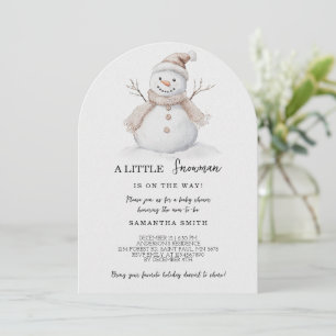 Invitación de Navidades de Baby Shower de un peque