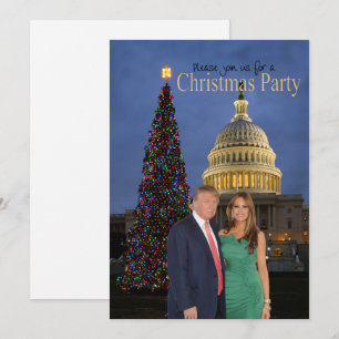 Invitación de Navidades de Donald y Melania