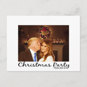 Invitación de Navidades de Donald y Melania