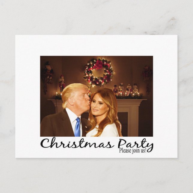 Invitación de Navidades de Donald y Melania (Anverso)