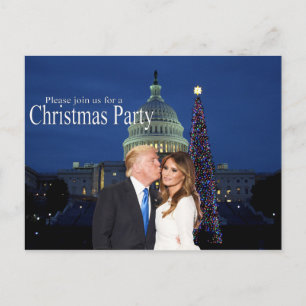 Invitación de Navidades de Donald y Melania