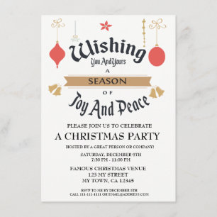 Invitación de Navidades de empresa editables