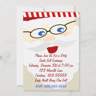 Invitación de Navidades de intercambio de regalos 