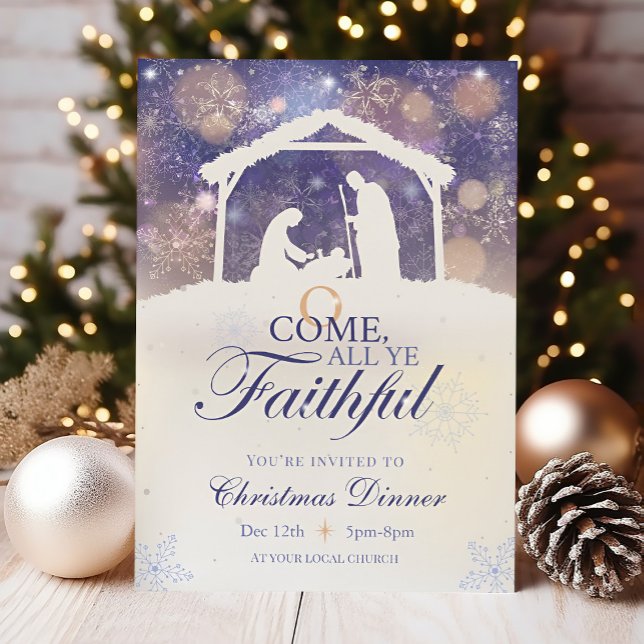 Invitación de Navidades de la Natividad Religiosa (Subido por el creador)