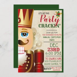 Invitación de Navidades de vacaciones de nutcracke