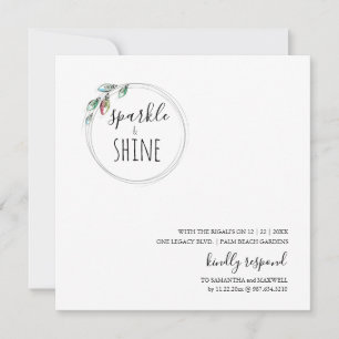 Invitación de Navidades escandinavos modernos y ún