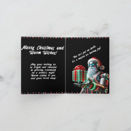 Invitación de Navidades futuristas con inspiración