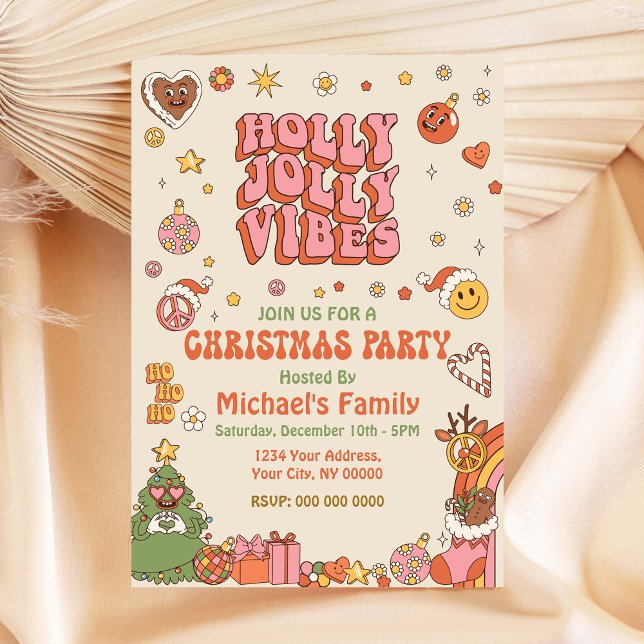 Invitación de navidades Groovy Fiesta 70 (Subido por el creador)