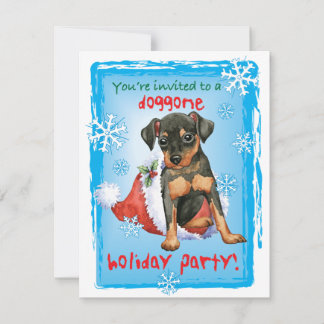 Invitación de navidades Min Pin
