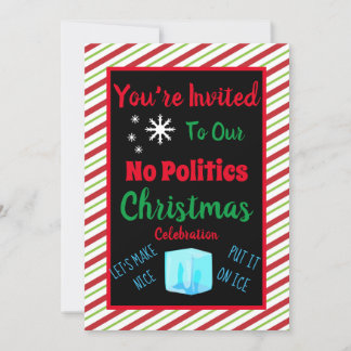 Invitación de Navidades políticos no personalizado