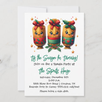 Invitación de navidades Tamale