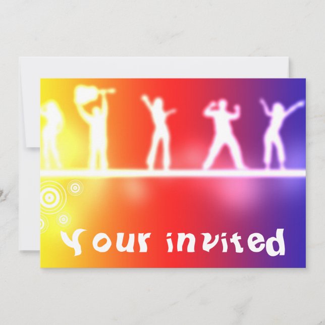 invitación de neón (Anverso)