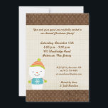 Invitación de nieve en invierno de invierno de inv<br><div class="desc">Esta invitación a la fiesta de los Navidades 5x7 es a la vez moderna y de moda. Está impreso en papel liso, vibrante y mate de 110 libras de peso. Contiene un 50% de contenido reciclado. Perfecto para sus invitaciones y invitaciones de eventos más formales. Estos vienen con sobres blancos...</div>
