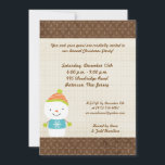 Invitación de nieve en invierno de invierno de inv<br><div class="desc">Esta invitación a la fiesta de los Navidades 5x7 es a la vez moderna y de moda. Está impreso en papel liso, vibrante y mate de 110 libras de peso. Contiene un 50% de contenido reciclado. Perfecto para sus invitaciones y invitaciones de eventos más formales. Estos vienen con sobres blancos...</div>