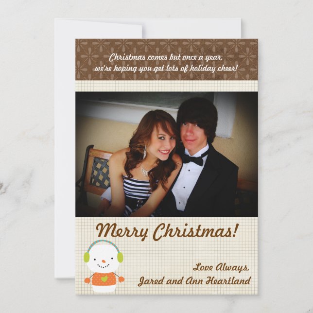 Invitación de nieve en invierno de invierno de inv (Anverso)