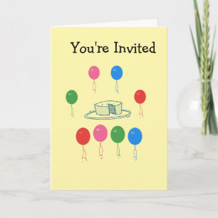 Invitación de niño a una fiesta de cumpleaños