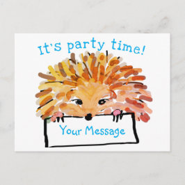 Invitación de niño de Personalizable de edgehog