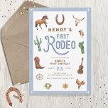 Invitación de niño rodeo-bebé de cumpleaños de occ<br><div class="desc">Invitación de niño rodeo-bebé de cumpleaños de occidente</div>