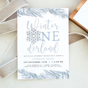 Invitación de Niño Winter Onederland, Copo de Niev