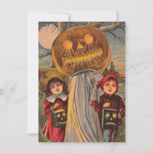 Invitación de niños de Halloween de época / Tarjet