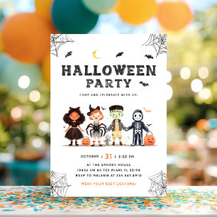Invitación de niños Fiestas de Halloween con fanta