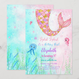 Invitación de Niños Sirena