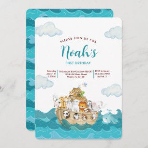 Invitación de Noah al cumpleaños árabe.