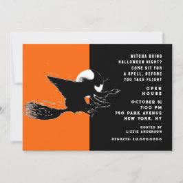 Invitación de Noche de Brujas a Casa Abierta