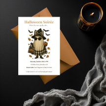 Invitación de Noche de Brujas de Elegancia Oscura 