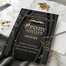 Invitación de Noche de Gala de Graduación Clase de