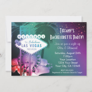Invitación de noche de glamour de juego de casino 