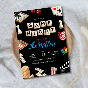 Invitación de noche de juegos, Fiesta de inaugurac
