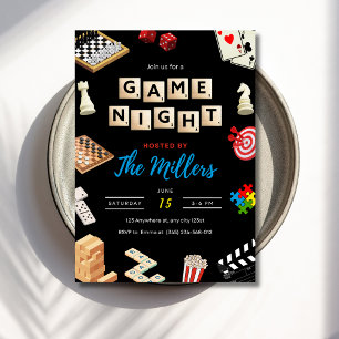 Invitación de noche de juegos, Fiesta de inaugurac