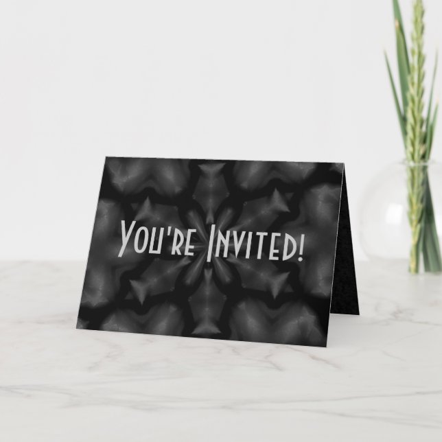 Invitación de noche negra (Anverso)
