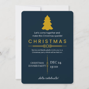 : Invitación de Nochebuena elegante
