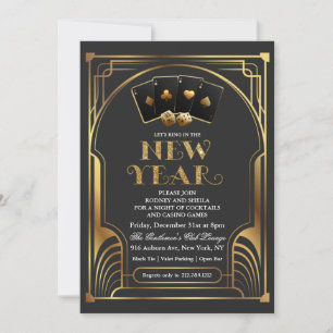 Invitación de Nochevieja de Casino Vegas